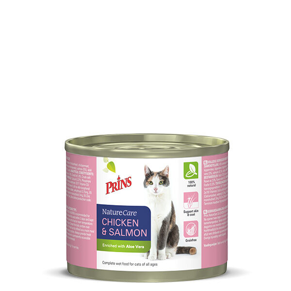 Prins Naturecare Cat - 200 - zalm, kip Prins Naturecare Cat - 200 - zalm, kip