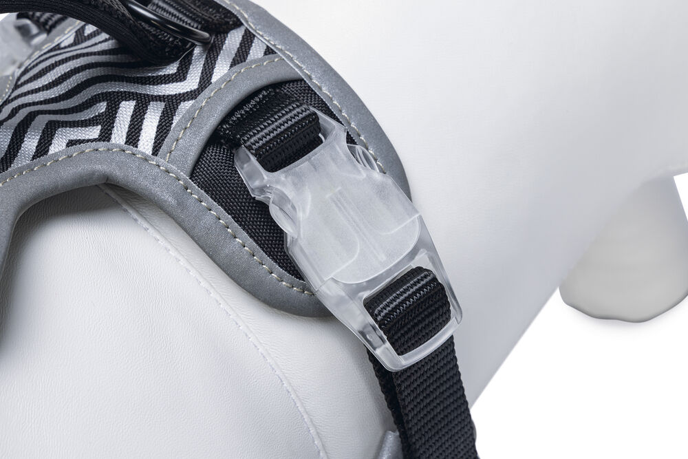 Beeztees Parinca Y - Veiligheidstuigje Hond - zwart - 38 tot 51 cm