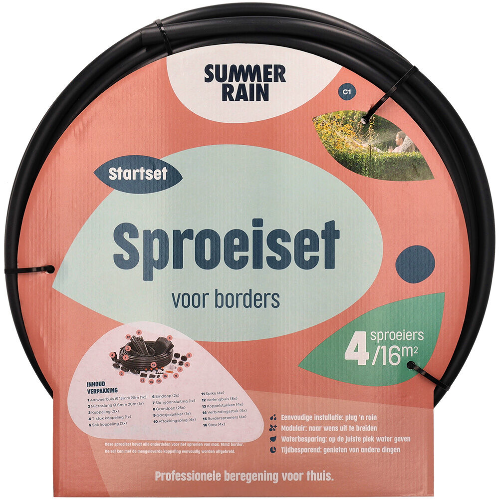 SummerRain Borders - Sproeiset - 16m² SummerRain Borders - Sproeiset - 16m²