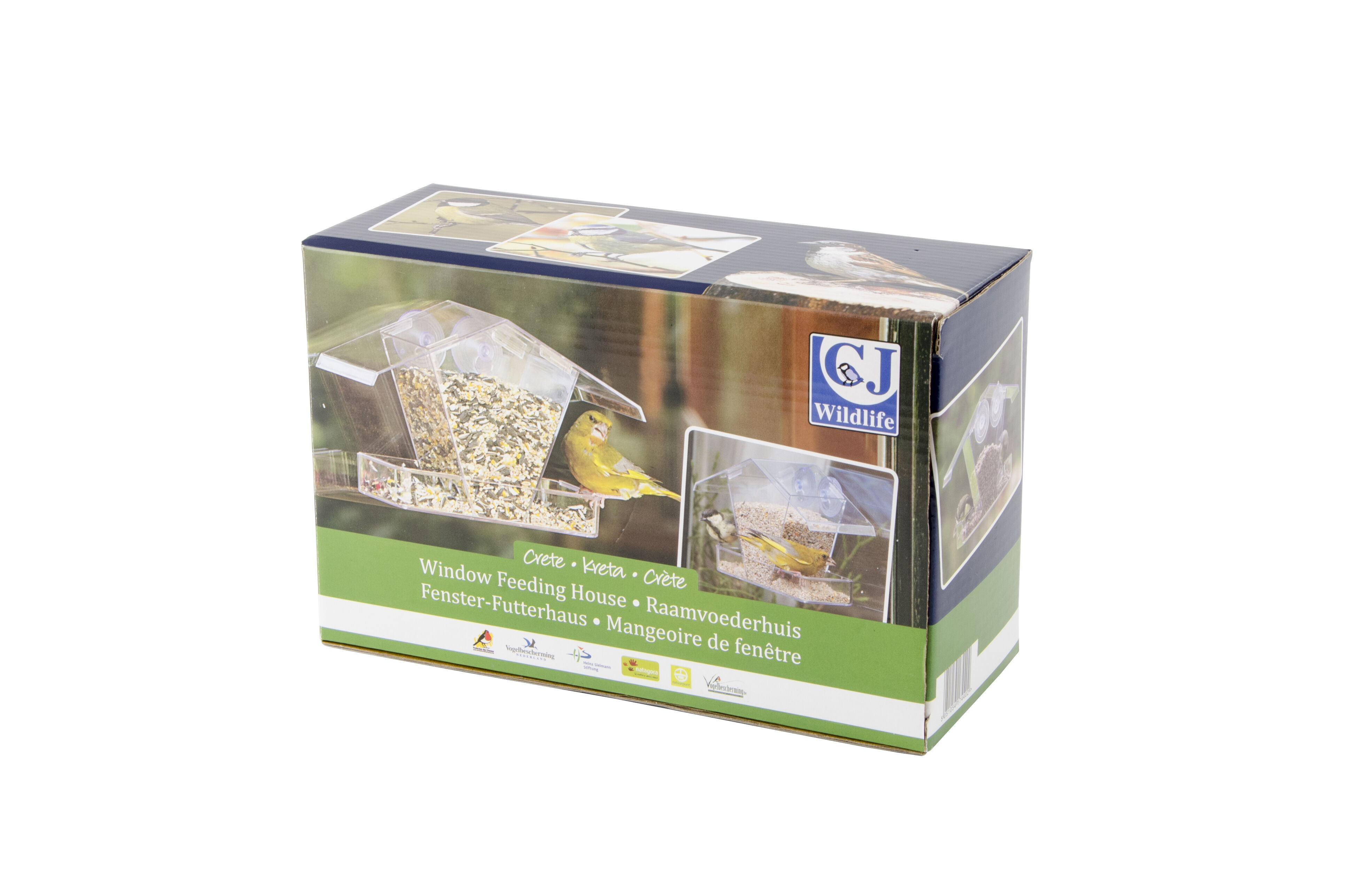 CJ Wildlife Raamvoederhuis Kreta - Raam Vogelhuisje - 16.00 cm - 15.00 cm - 10.00 cm