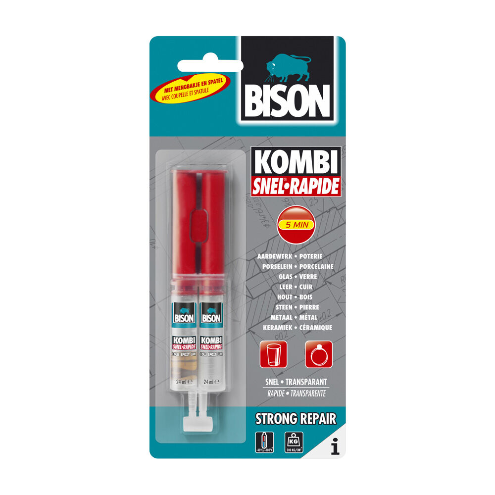 Bison Kombi Snel Epoxylijm Bison Kombi Snel Epoxylijm