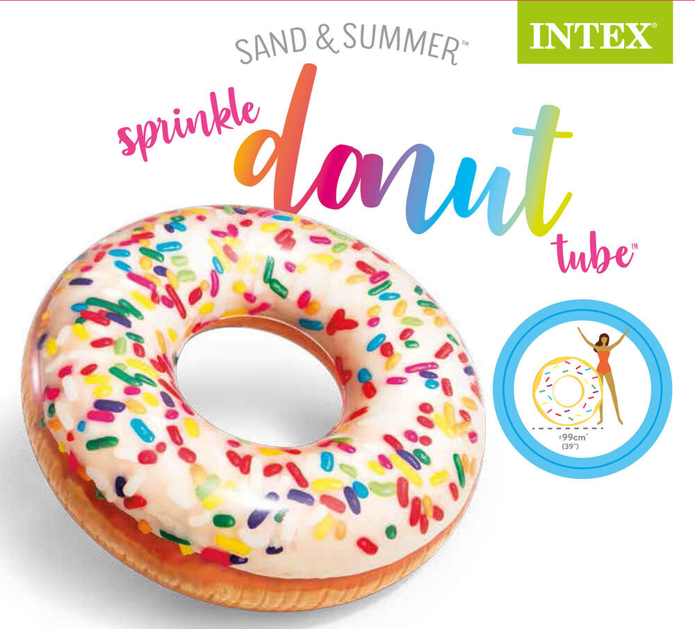 Intex Donut - Zwemband - wit - 22x22x4.6 cm - 99 cm