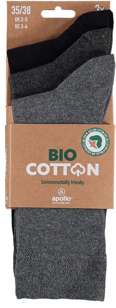 Apollo - Sokken - Biologisch katoen - Grijs - 39-42 Apollo - Sokken - Biologisch katoen - Grijs - 39-42