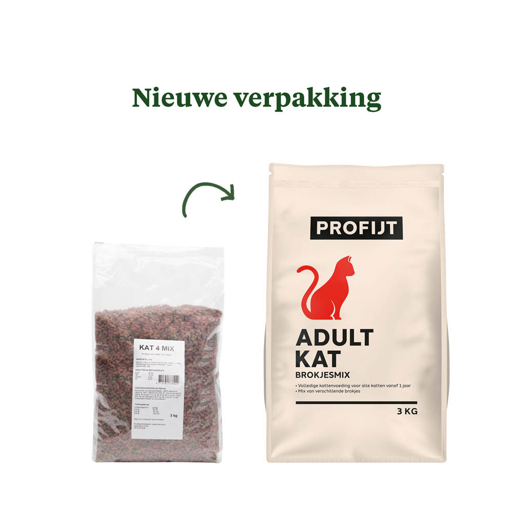 Profijt Adult Kat Brokjesmix - Kattenvoer - 3 - Vlees, vis Profijt Adult Kat Brokjesmix - Kattenvoer - 3 - Vlees, vis
