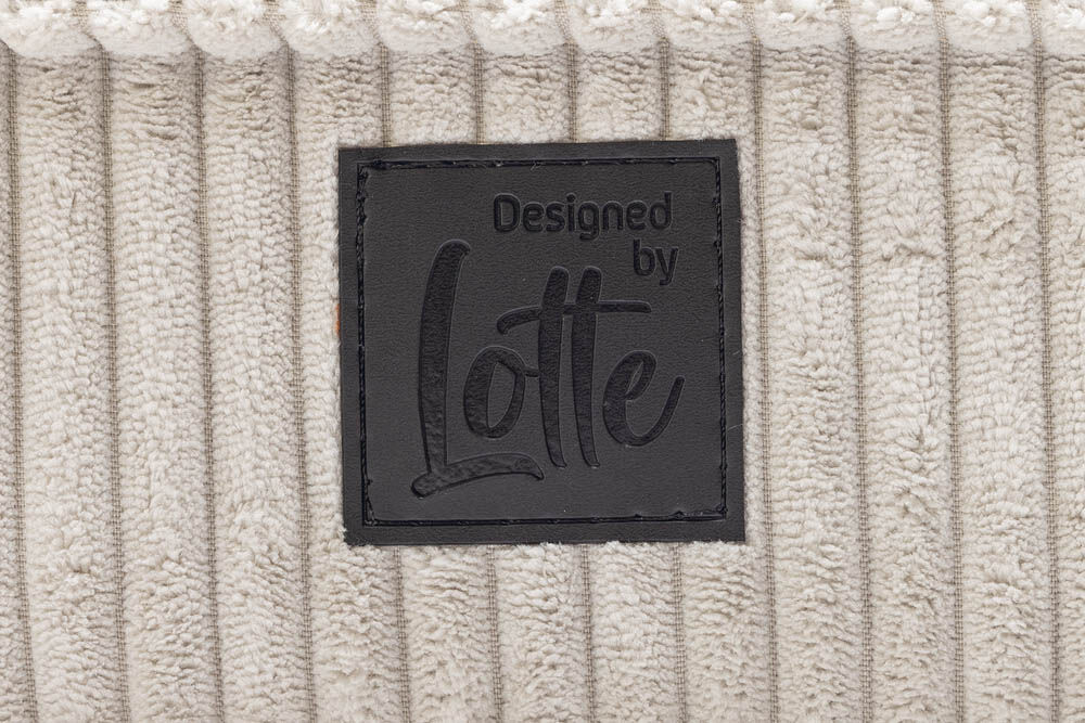 Designed by Lotte Ribbed Orthopedisch - Benchkussen - Lichtgrijs - 8x53x76 cm - Klein