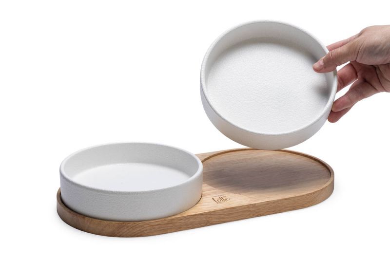 Designed by Lotte Lojs - Dinerset - Wit - 5.5x35x17.5 cm