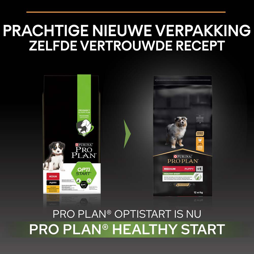 PRO PLAN Healthy Start Puppy Medium - Hondenvoer - 3 - kip