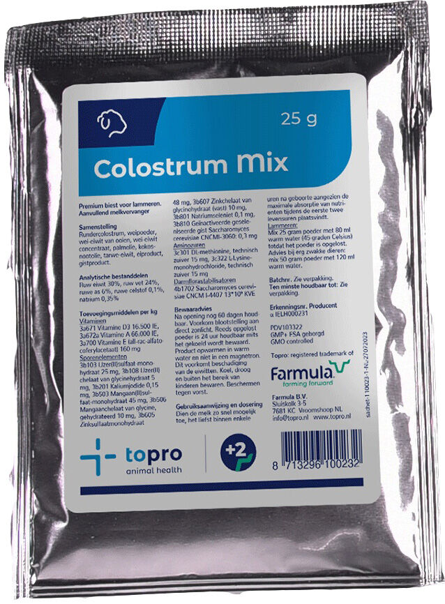 Topro  Colostrum mix - Lammeren Biestvervanger Topro  Colostrum mix - Lammeren Biestvervanger