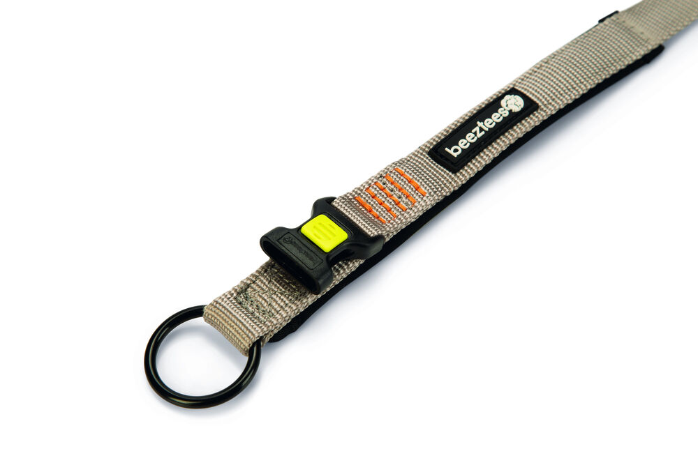 Beeztees Premium Parinca - Halsband Hond - grijs - 20 mm - 30 tot 35 cm