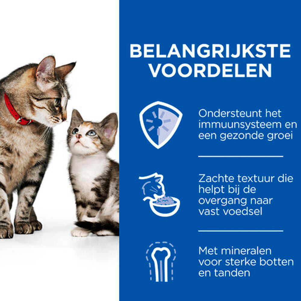 Hill's Kitten Tender Mousse - Kattenvoer - Kalkoen - Kip - 85 gram