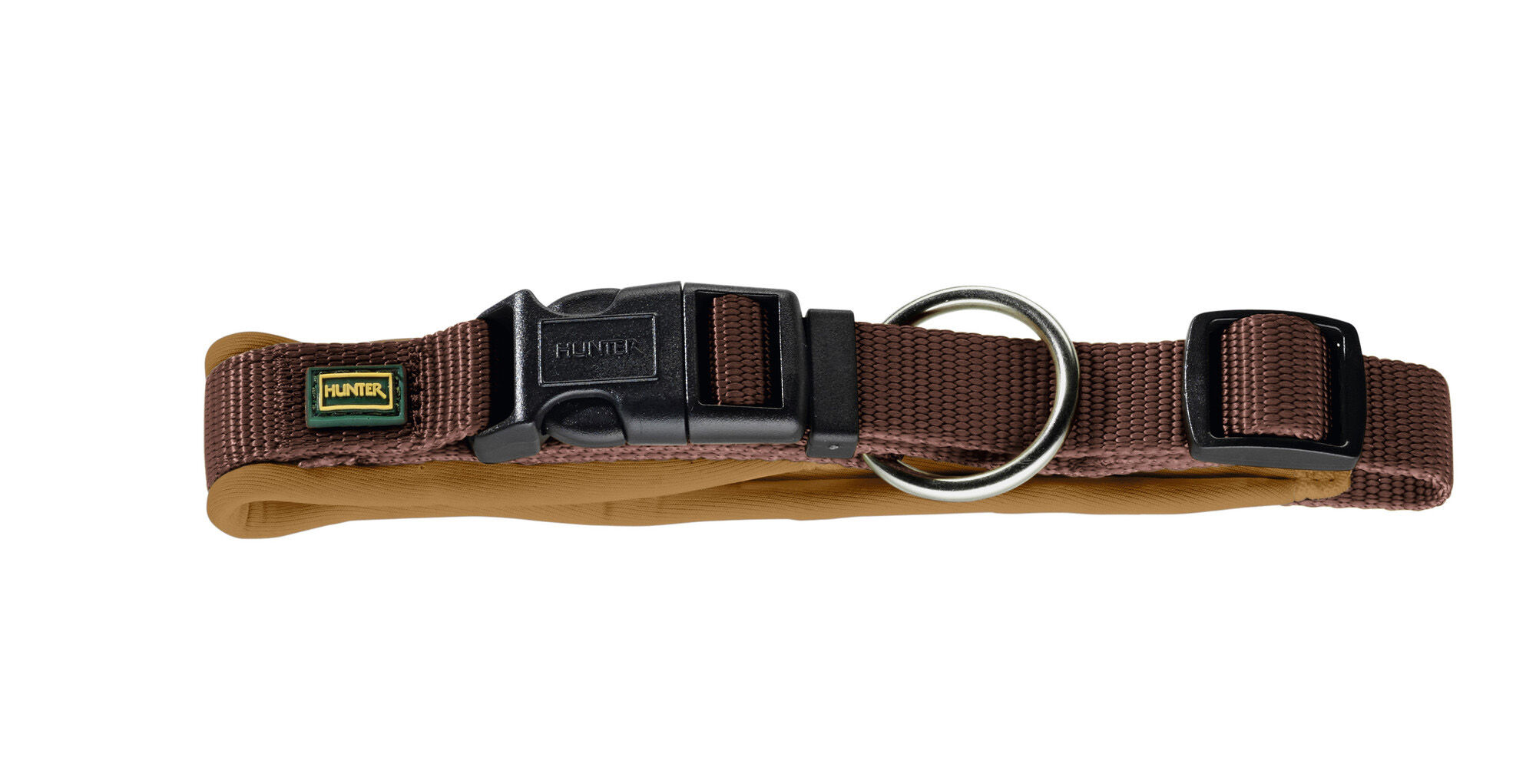 Hunter Vario Plus - Halsband Hond - 30.00 cm - Bruin - 4.50 cm - L-XL - 60.00 cm - 2.00 cm