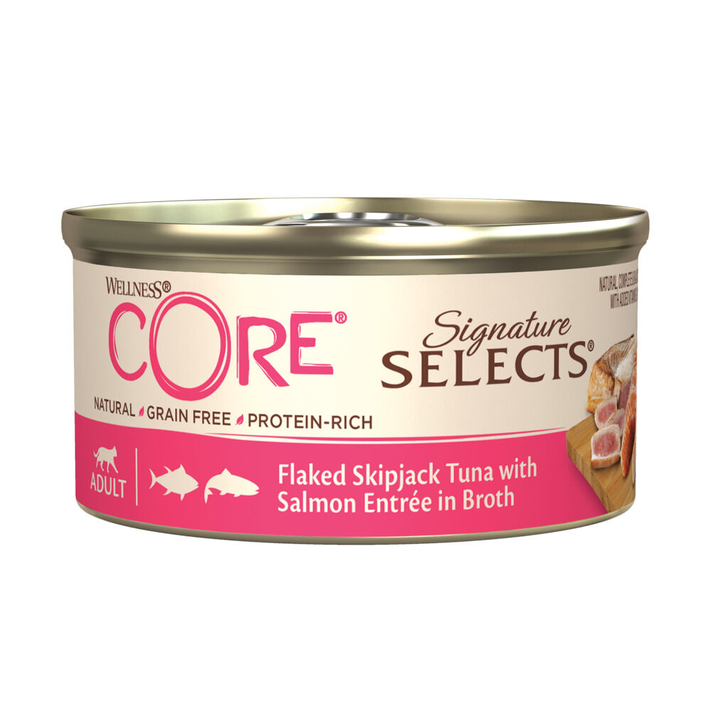 Wellness Core Signature Selects - Kattenvoer - Tonijn - Zalm - 85 gram
