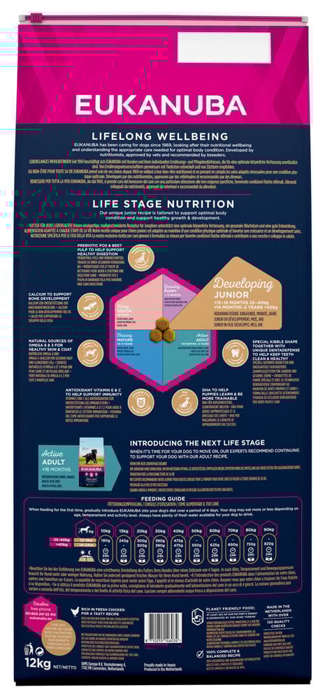 Eukanuba Developing Junior Large Breed - Hondenvoer - 12 - kip