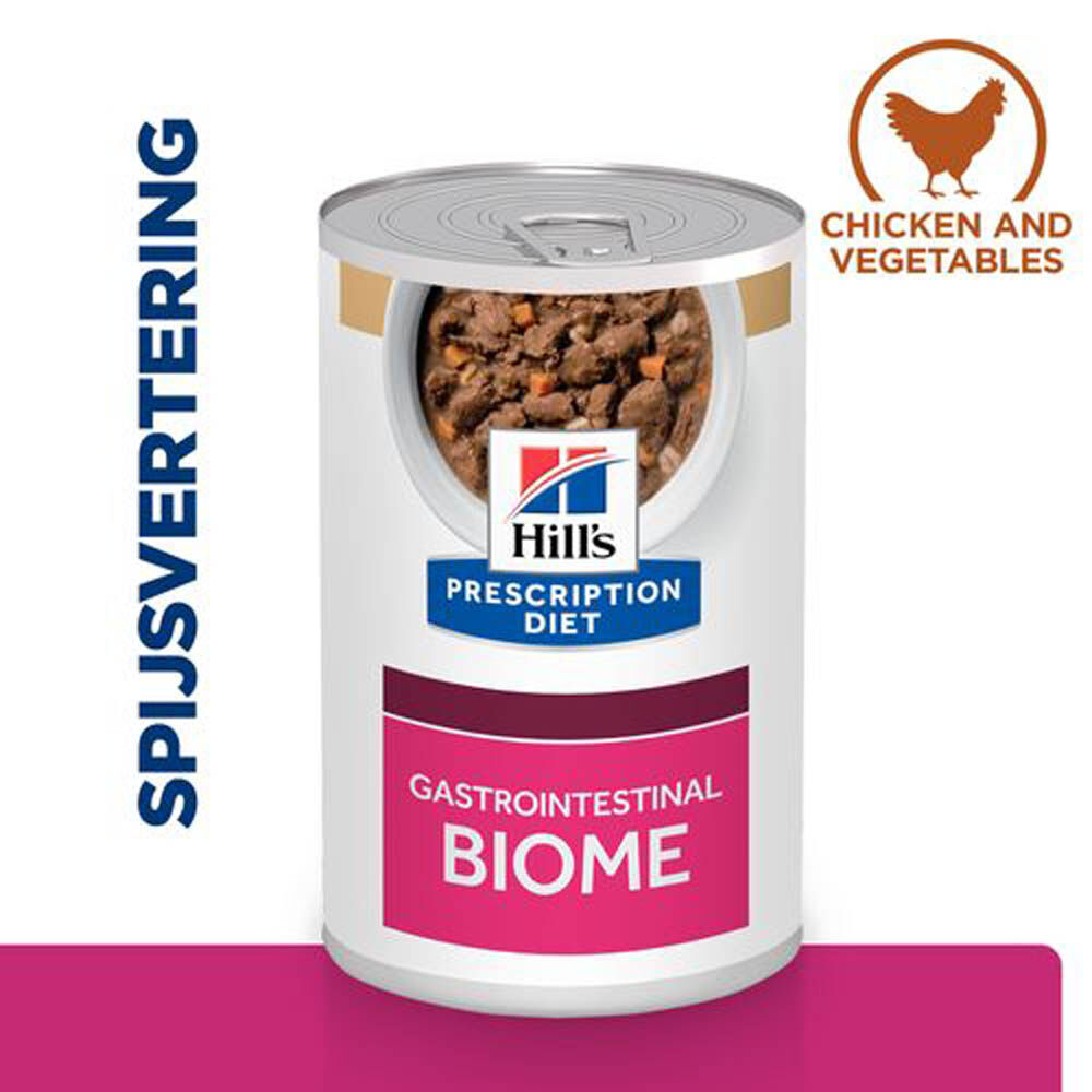 Hill's Prescription Diet Gastrointestinal BIOME - Hondenvoer - 354 - kip Hill's Prescription Diet Gastrointestinal BIOME - Hondenvoer - 354 - kip