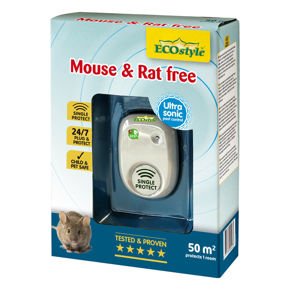 ECOstyle Mouse & Rat free 50 m² - Tegen muizen en ratten - 50 m2 - 50 m2 ECOstyle Mouse & Rat free 50 m² - Tegen muizen en ratten - 50 m2 - 50 m2