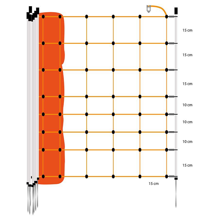 Gallagher Schapennet Enkele pen- Afrasteringsnetten - 16 cm - 111 cm - 5000 cm
