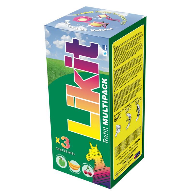 LIKIT Multipack Liksteen - Paardensnoepjes - 3x625 gram - 650.00 - Assorti