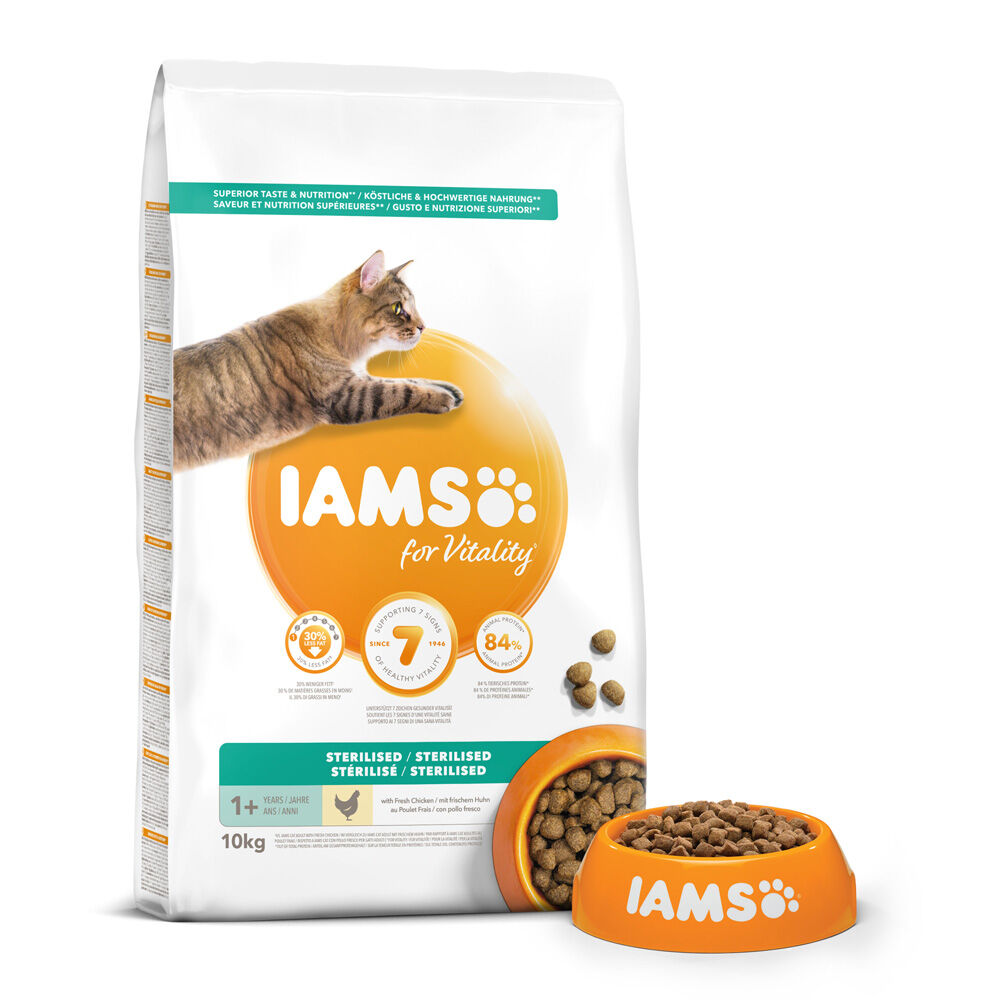 IAMS Adult Sterilised - Kattenvoer - Kip - 10 kg