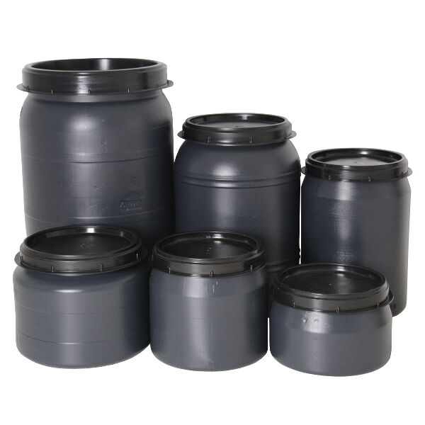 Voerton - Met schroefdeksel - 60.00 l - 61.00 cm - Grijs - 40.50 cm - 40.50 cm