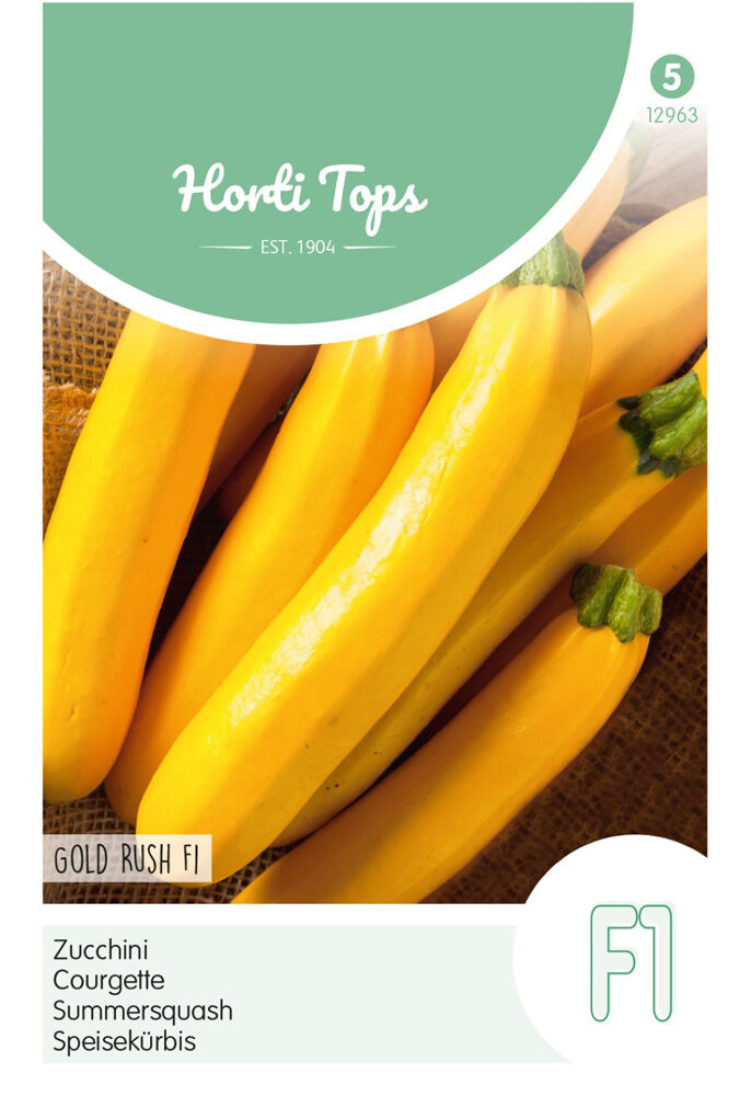 Hortitops Courgette Cucurbita pepo Gold Rush F1 - Groentezaden Hortitops Courgette Cucurbita pepo Gold Rush F1 - Groentezaden
