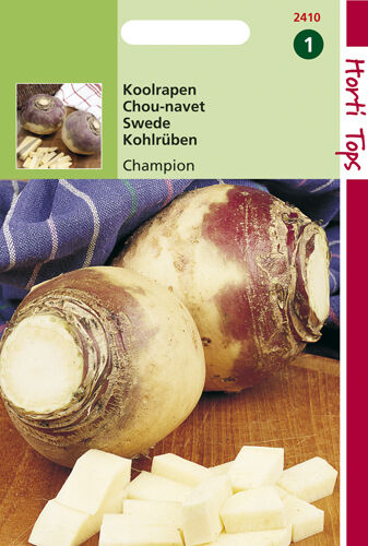Hortitops Koolrapen Brassica napus var. nap. Champion, Engelse Gele Roodkop - Groentezaden Hortitops Koolrapen Brassica napus var. nap. Champion, Engelse Gele Roodkop - Groentezaden