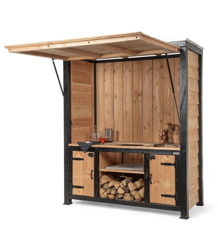 Volente Pepijn - Buitenkeuken - Bruin - 1x156x62 cm