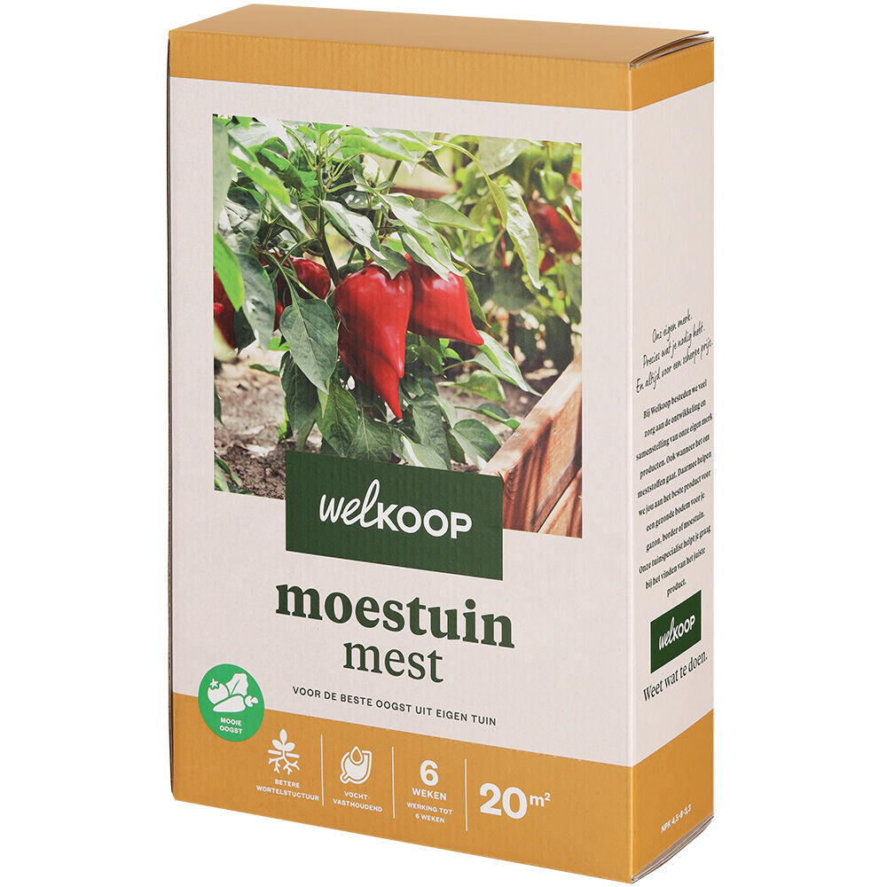 Welkoop - Moestuinmest - 20 m² - 2 kg