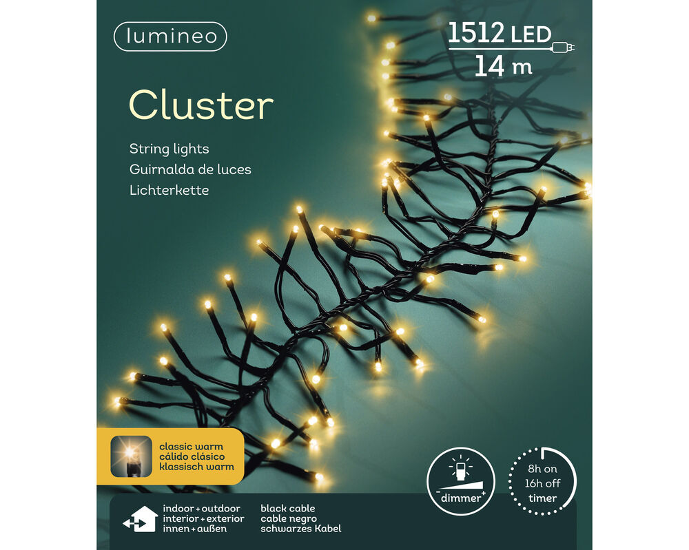 Lumineo - Clusterverlichting - 1512 - 21 cm - Klassiek warm wit Lumineo - Clusterverlichting - 1512 - 21 cm - Klassiek warm wit