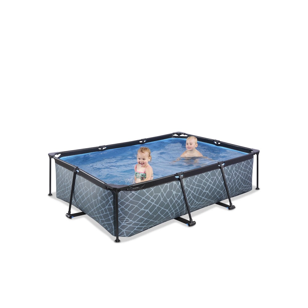 EXIT Stone Frame Pool - Zwembad - Stone - 1x220201x65 cm