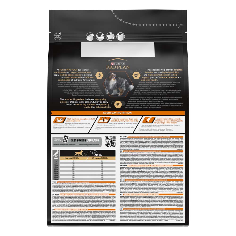 PRO PLAN Everyday Nutrition Adult Medium - Hondenvoer - 3 - kip