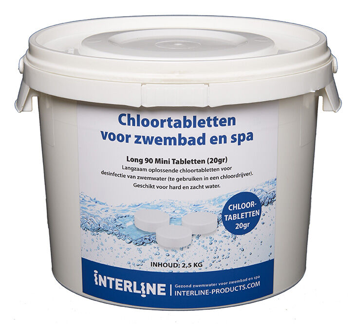 Interline Chloortabletten 20gr - 2,5 kg
