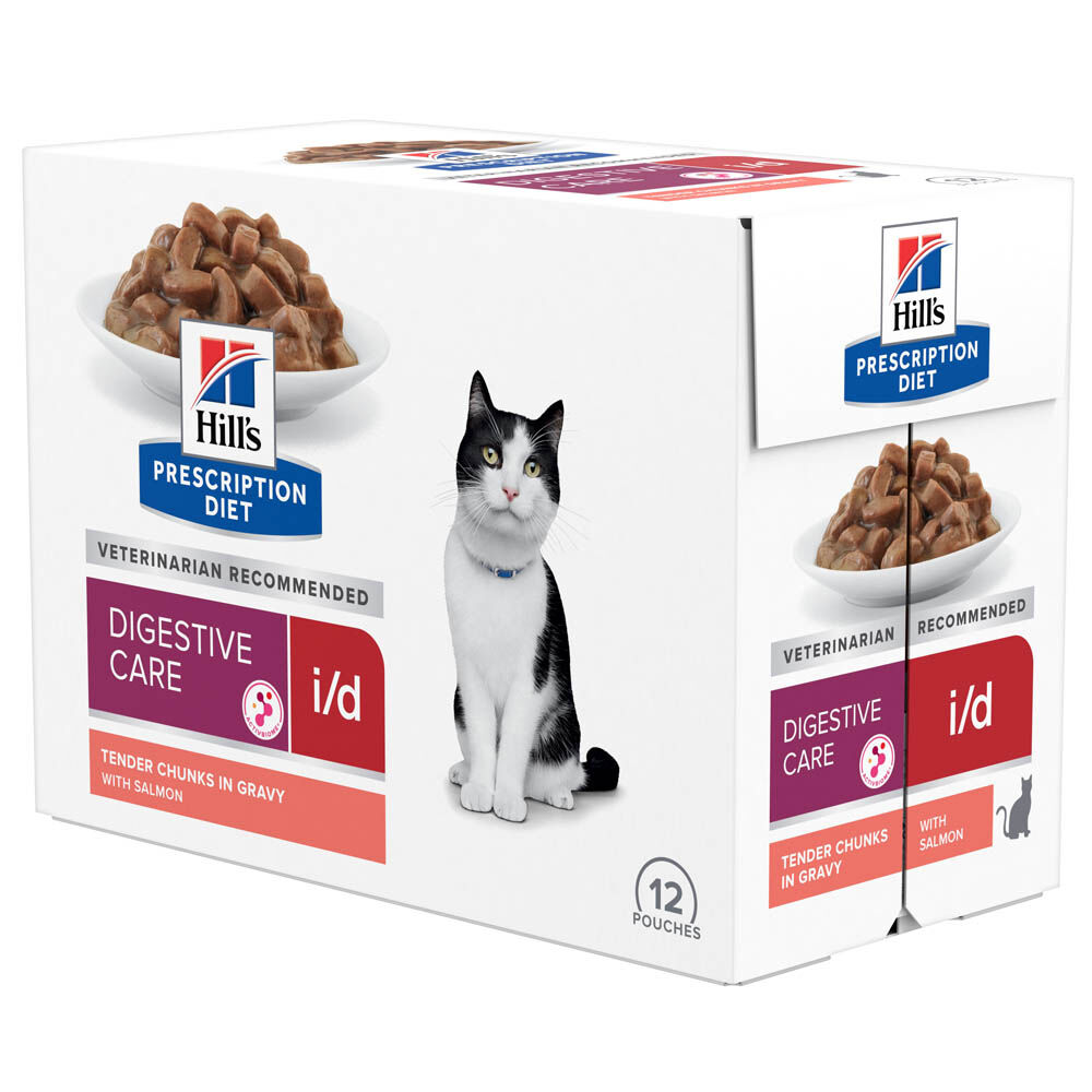 Hill's Prescription Diet Digestive Care - Kattenvoer - 12x85 gram - Zalm - 1,02 kg