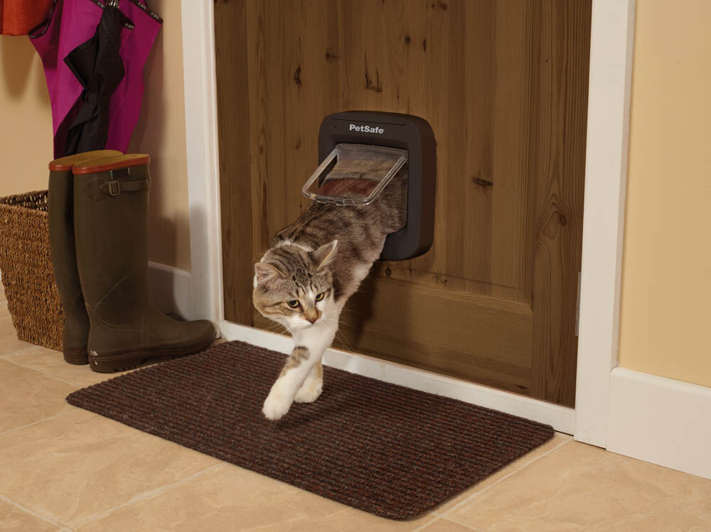 Petsafe - Kattenluik op microchip - 24.00 cm - Bruin - 22.00 cm - 12.20 cm