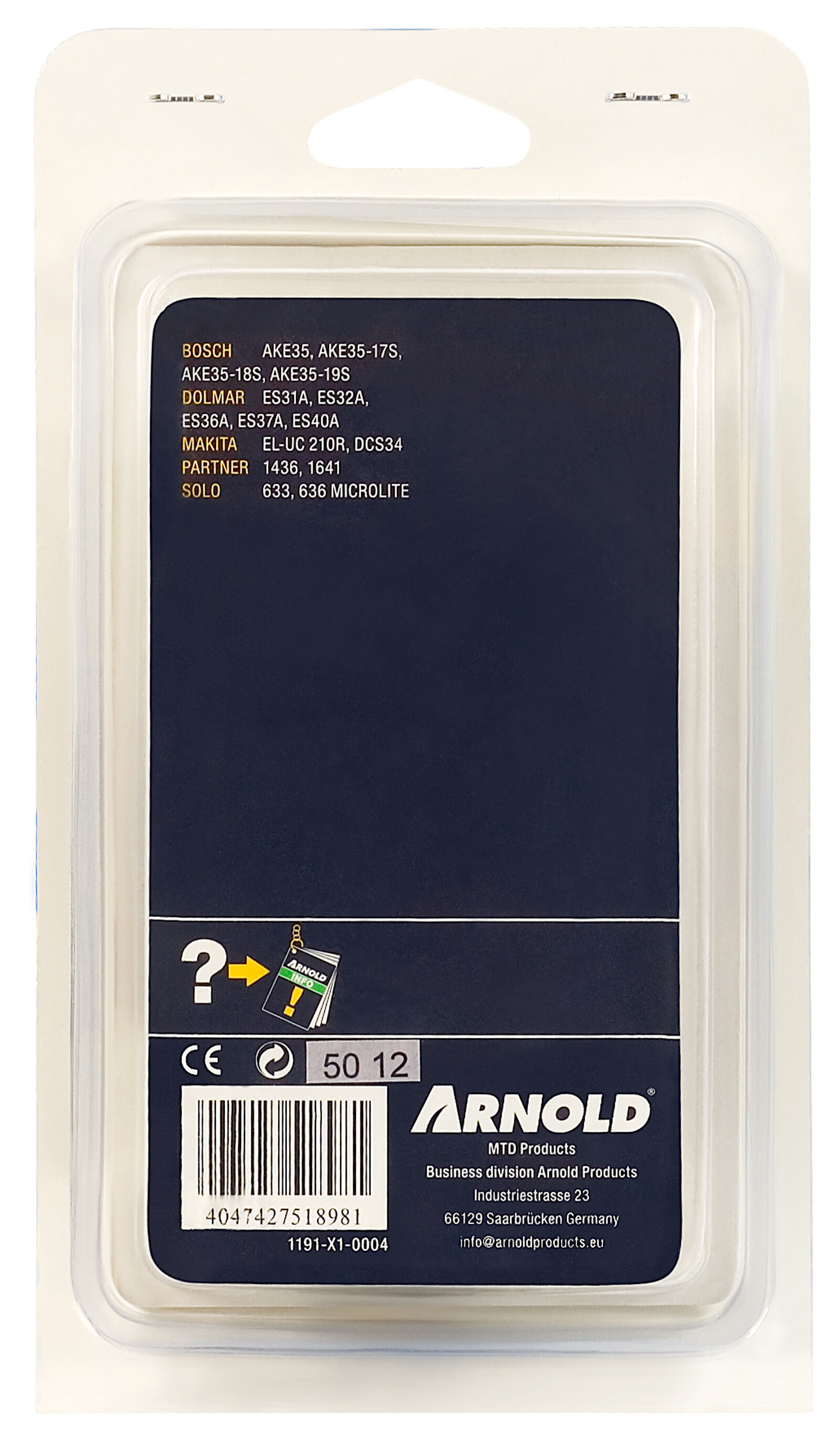 Arnold AK33 3/8 1.1mm 52 schakels - Zaagketting - Sat Mar 08 00:00:00 CET 2025