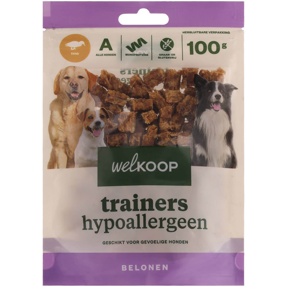 Welkoop Trainers Hypoallergeen - Hondensnacks - 20.00 cm - 100.00 - 14.00 cm - eend - 2.00 cm