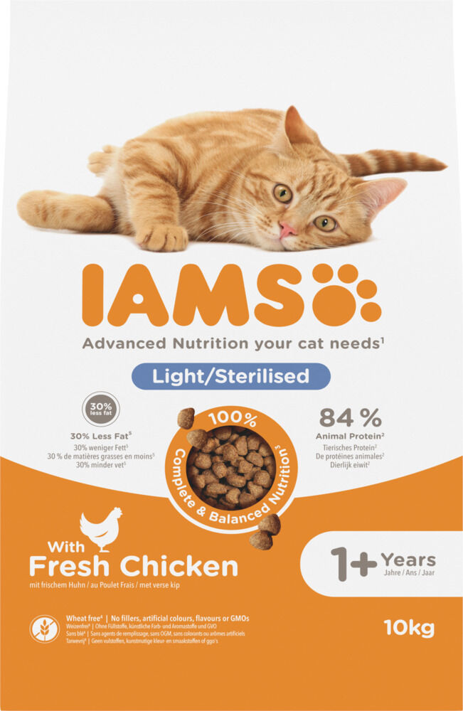 IAMS Adult Sterilised - Kattenvoer - Kip - 10 kg