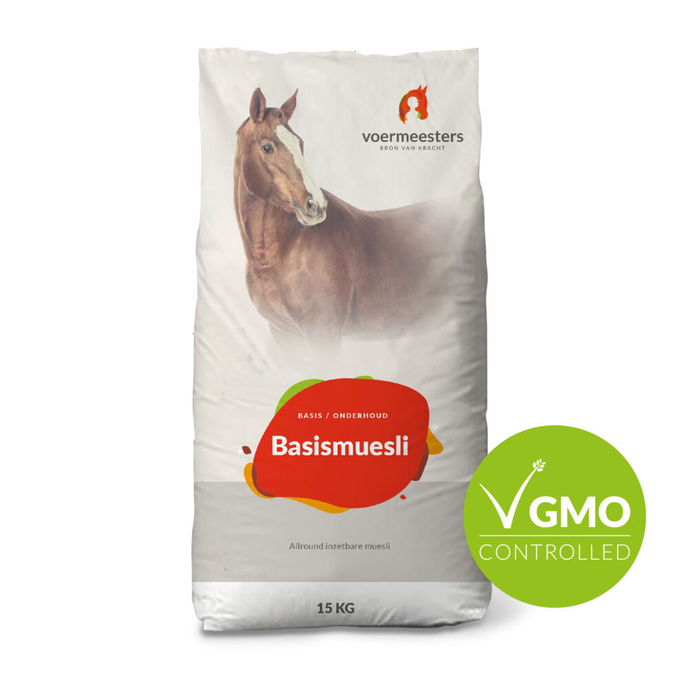 Voermeesters Basismuesli - Basisvoeding - 15 kg - Zak