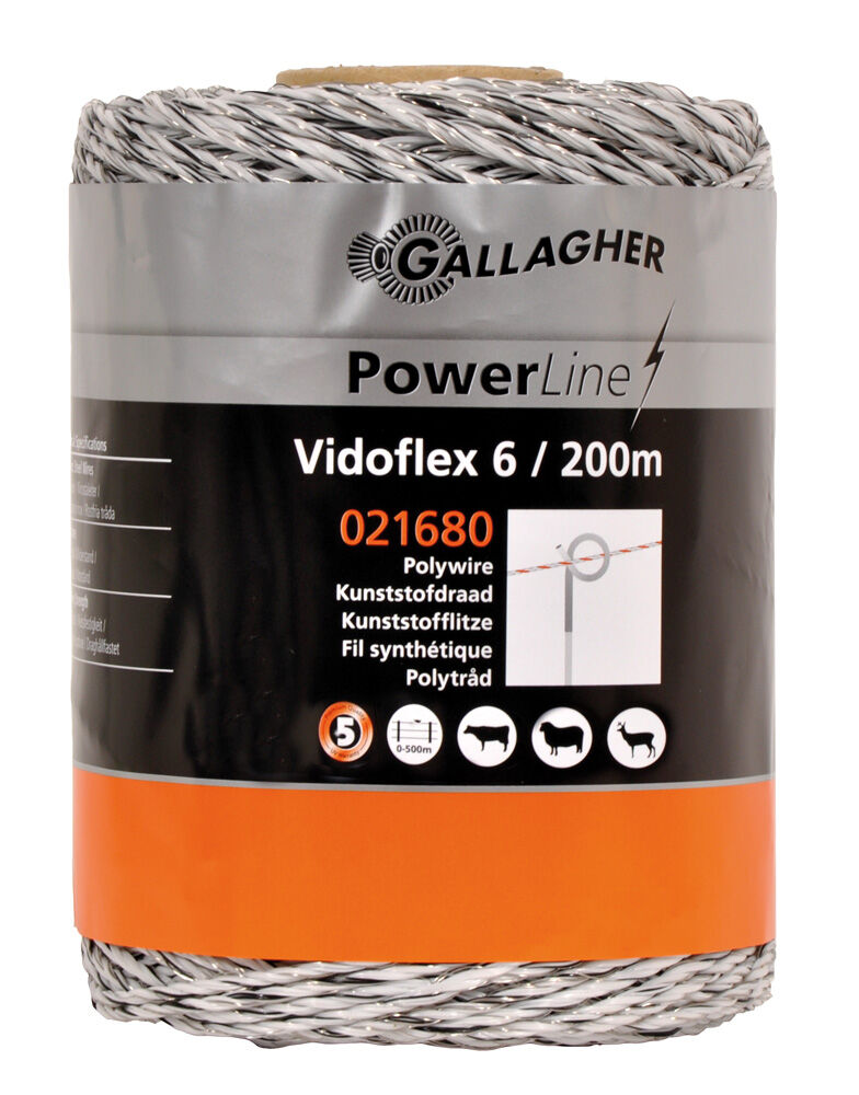 Gallagher - Vidoflex 6 - 16 cm - 200 - Wit - 10 cm - 20000 cm