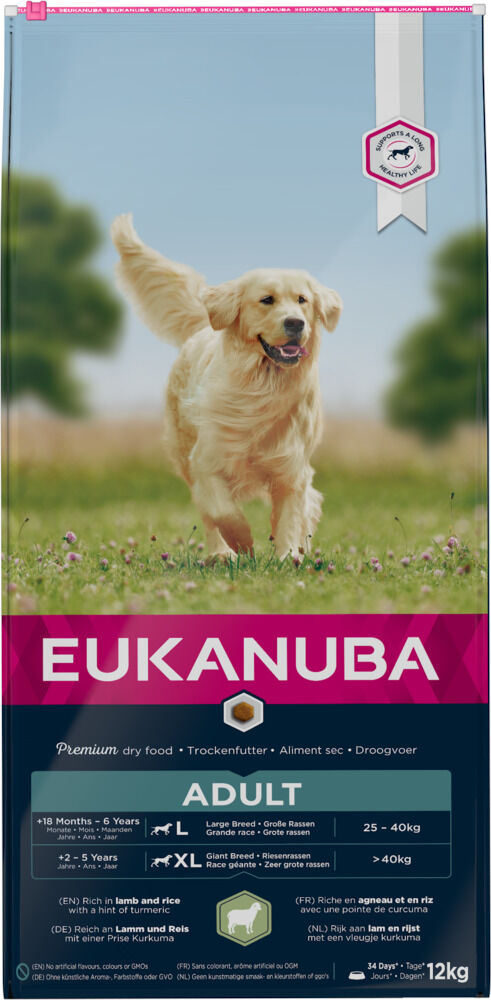 Eukanuba Dog Adult Large Breed - Hondenvoer - Lam - Rijst - 12 kg