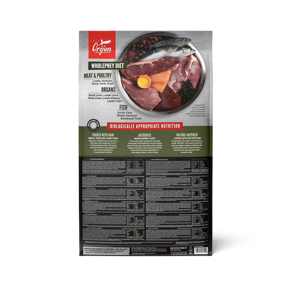 Orijen Tundra Dog Whole Prey - Hondenvoer - 11.4 - hert, geit, vis