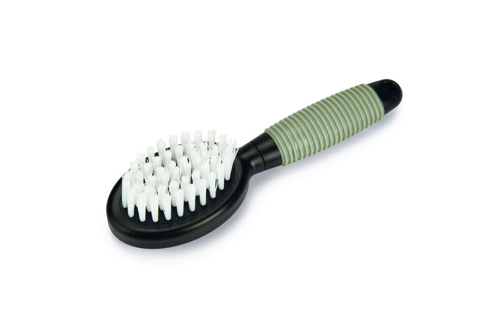 Beeztees Combi - Verzorgingsborstel - Zwart/grijs - 17.5x9x3.5 cm