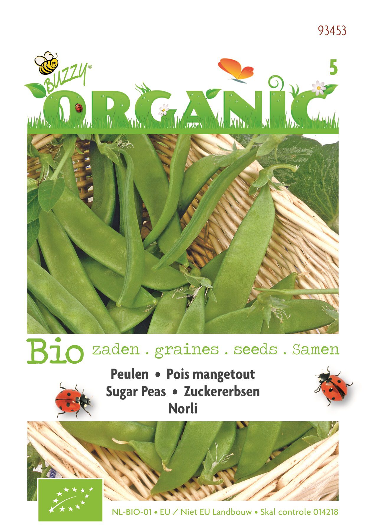 Buzzy Peulen Norli  (BIO) Pisum sativum - Groentezaden Buzzy Peulen Norli  (BIO) Pisum sativum - Groentezaden