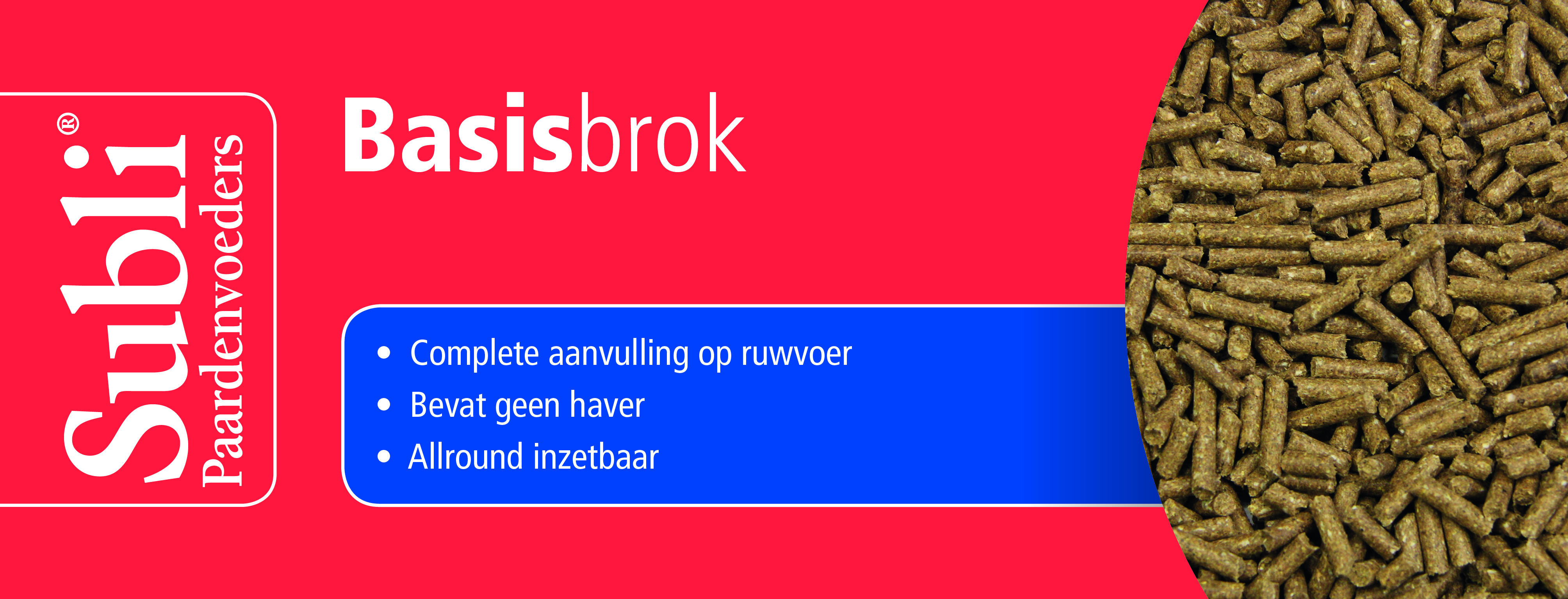 Subli Basisbrok - Basisvoeding - Paardenvoer - 20 kg - Zak