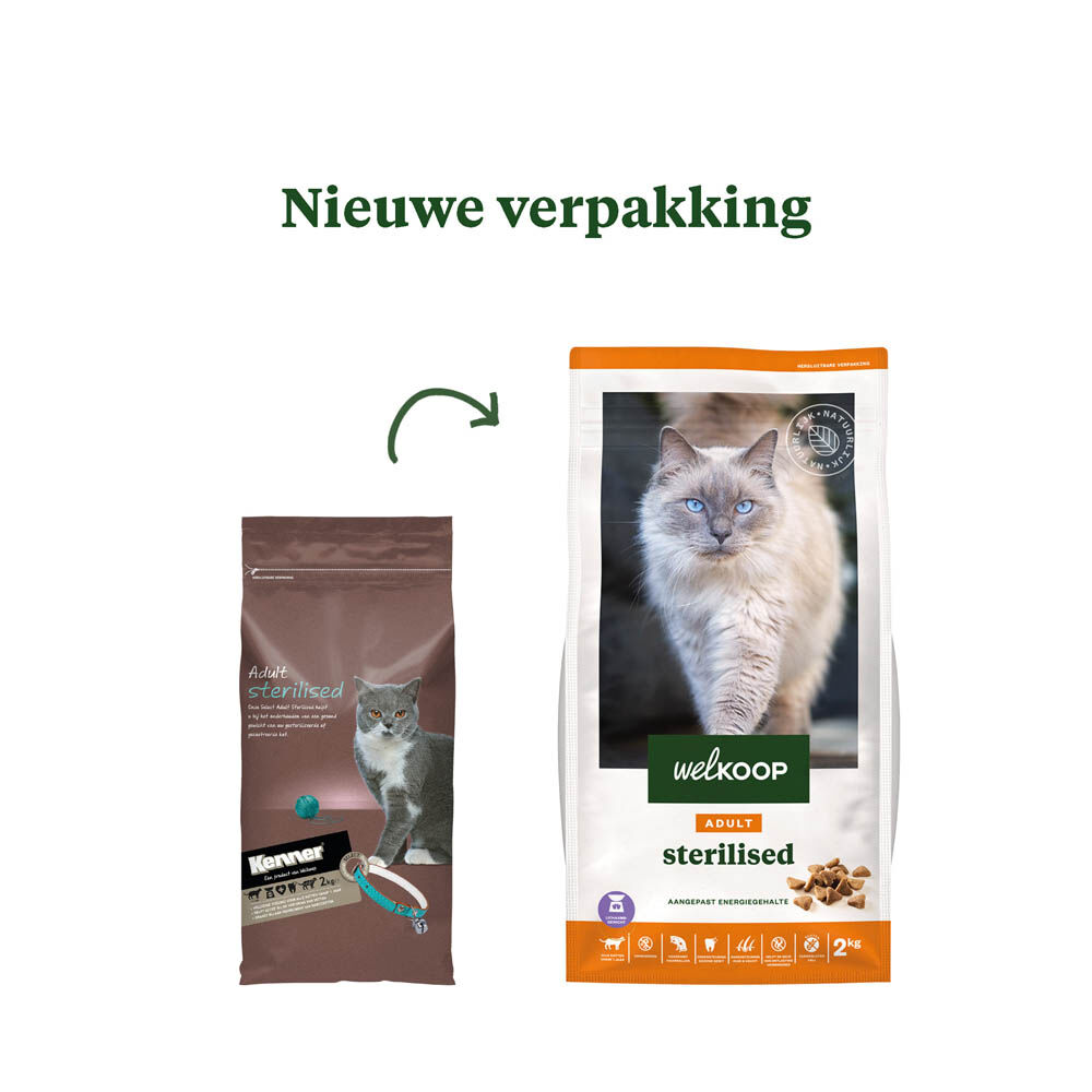 Welkoop Adult Sterilised - Kattenvoer - 2 - gevogelte Welkoop Adult Sterilised - Kattenvoer - 2 - gevogelte