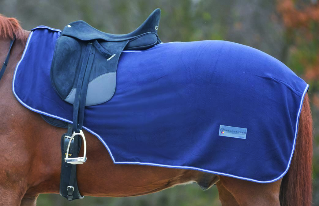 Waldhausen Fleece - Uitrijdeken - Paardendeken - 1.00 cm - Blauw - 1.00 cm - Pony - 1.00 cm
