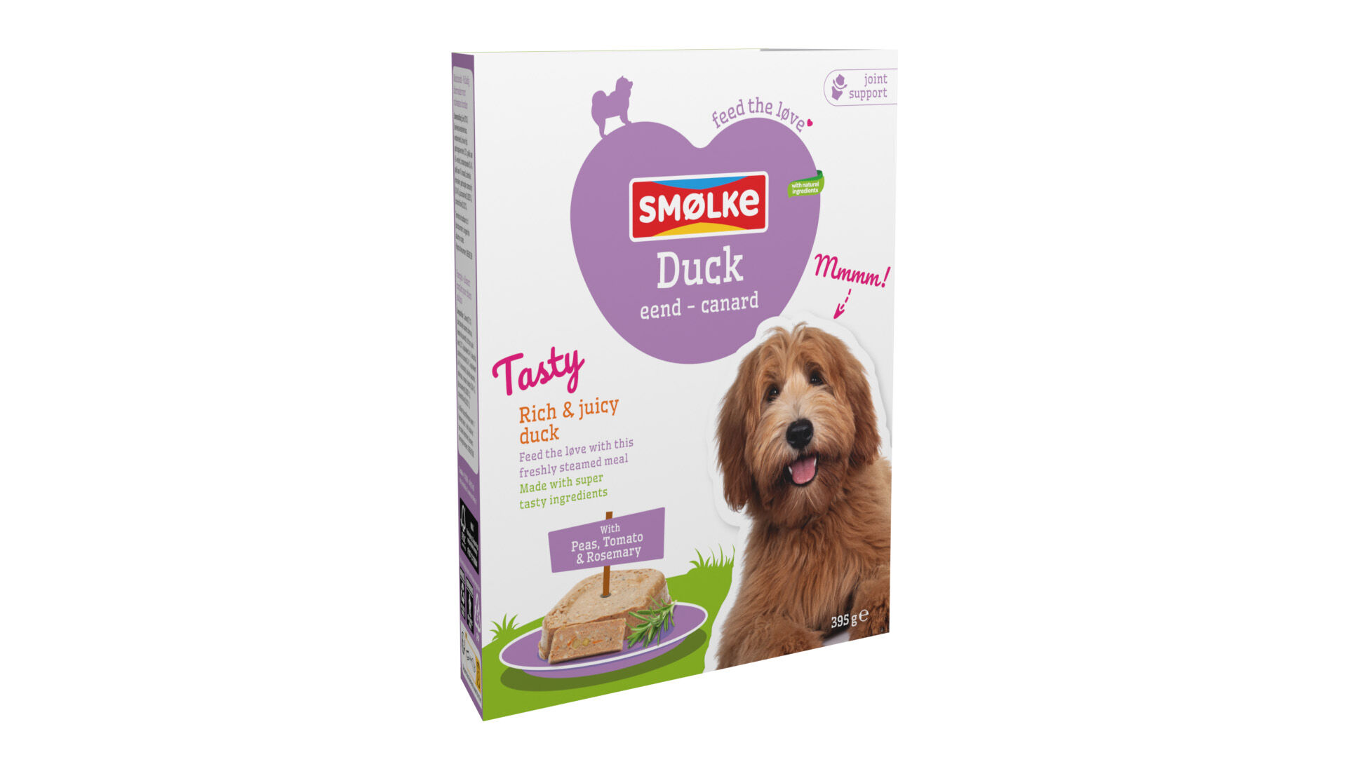 Smölke Vers Gestoomd - Hondenvoer - Eend - 395 gram