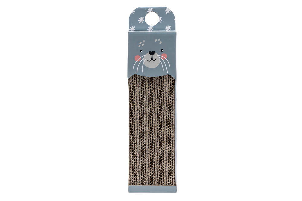 Beeztees Zeehond - Krabplank - 1.00 cm - Blauw - 45.00 cm - 1.00 cm