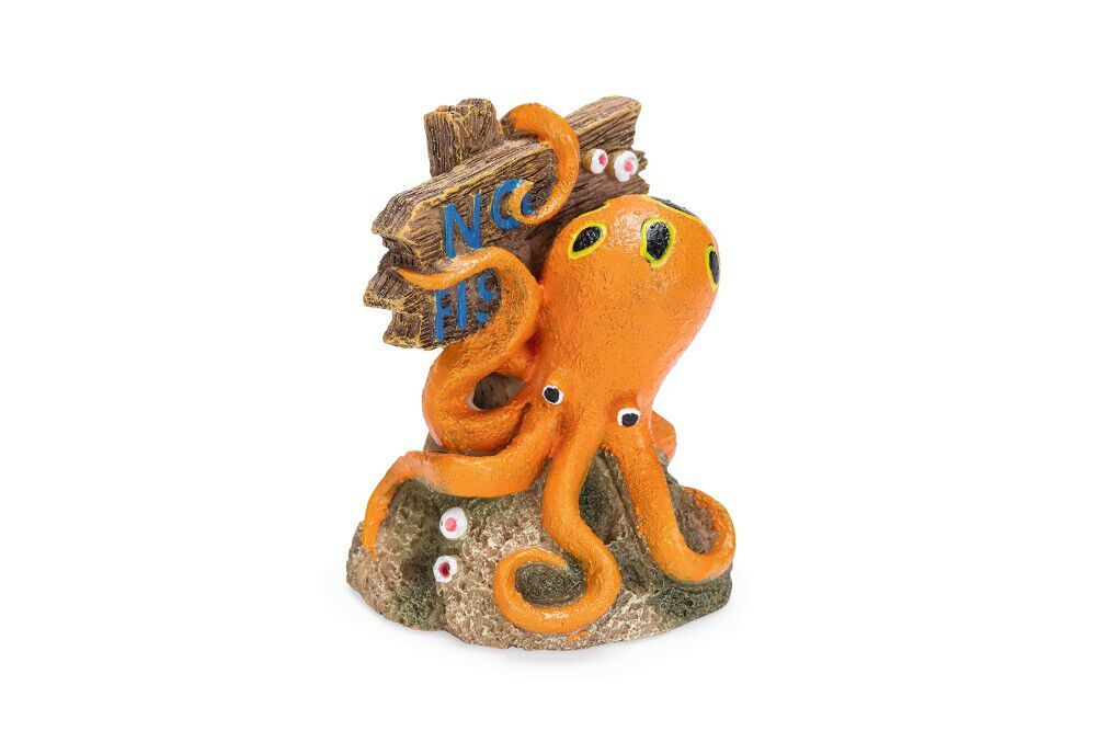 Beeztees No Fishing Octopus - Aquarium Ornament Beeztees No Fishing Octopus - Aquarium Ornament