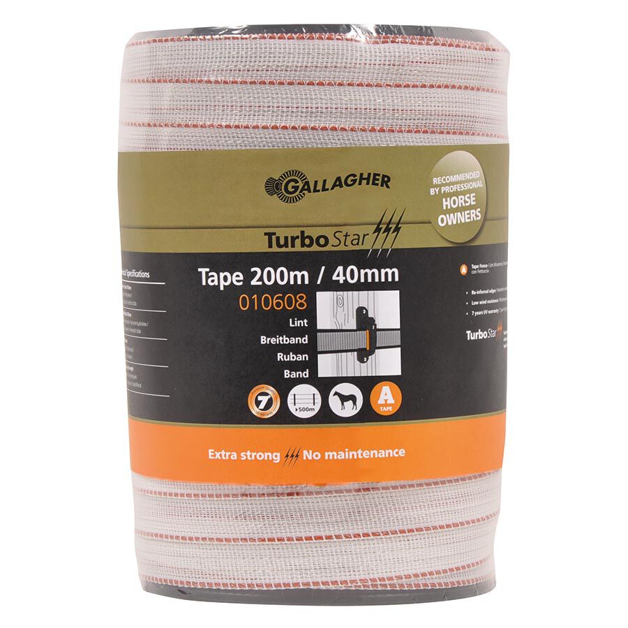 Gallagher Turbostar lint 40 mm - 32 cm - 200 - Wit - 22 cm - 20000 cm
