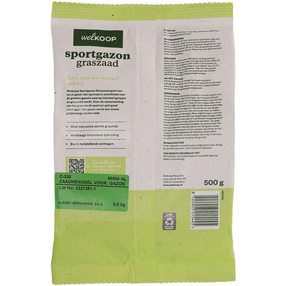 Welkoop - Sportgazon Graszaad - 18 m²